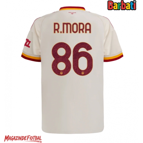 AS Roma Rodrigo Mora #86 Tricou Fotbal Replică 2026-27 Barbati Deplasare AS Roma Rodrigo Mora #86 Tricou Fotbal Replică 2026-27 Barbati Deplasare